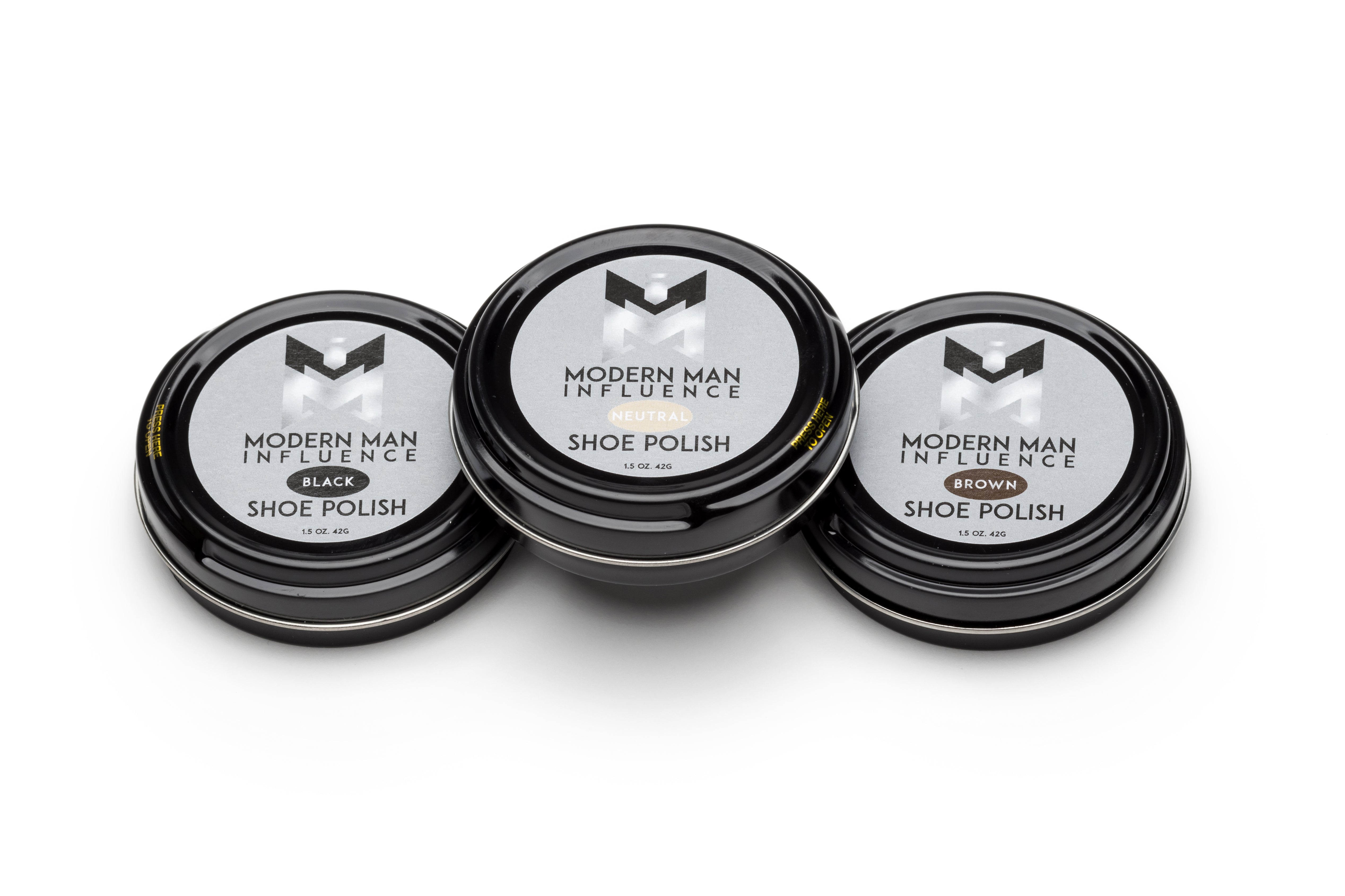 Modern Man Influence Shoe Polish 3 Pack