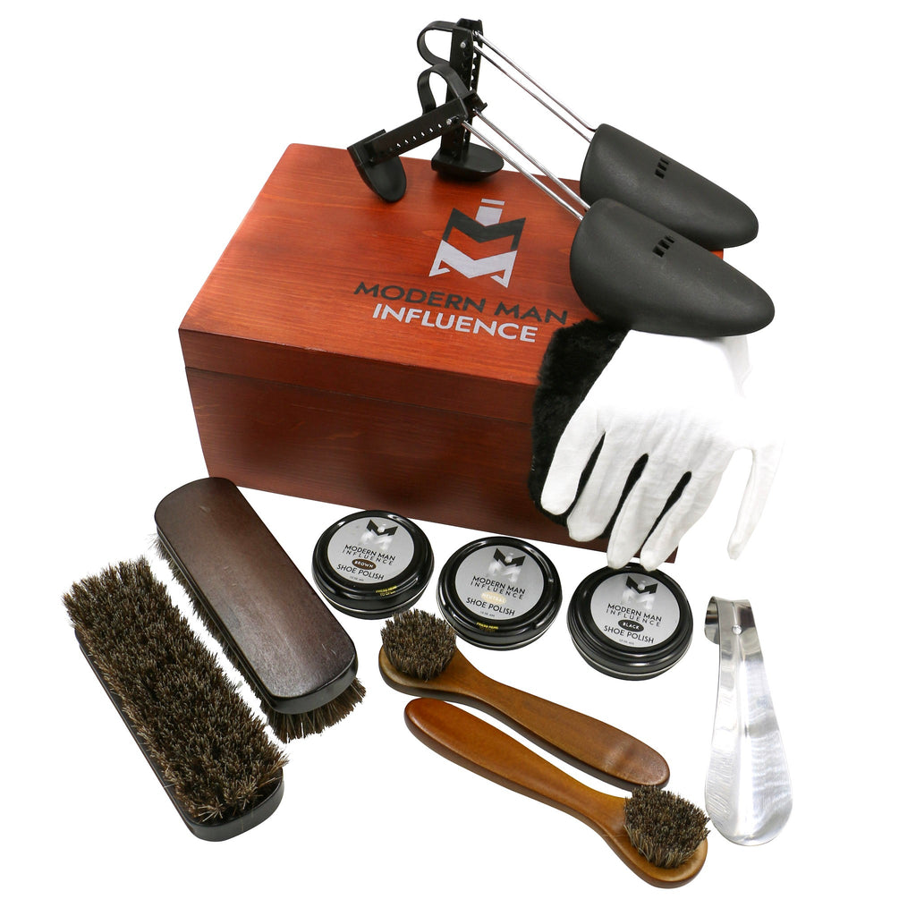 Modern Man Influence Premium Leather Shoe Polish & Shine Kit